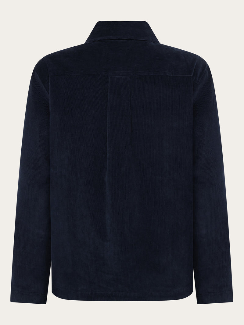 KnowledgeCotton Apparel - WMN Corduroy overshirt Overshirts 1412 Night Sky