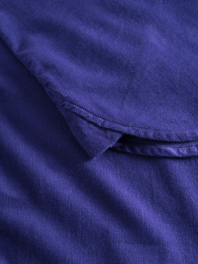 KnowledgeCotton Apparel - WMN Corduroy shirt dress Dresses 1416 Deep Purple