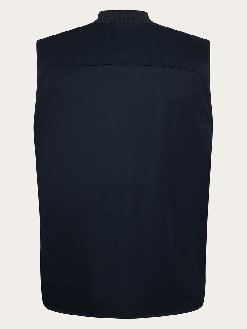 KnowledgeCotton Apparel - UNI DWR Canvas Vest - GOTS/Vegan Vests 1001 Total Eclipse