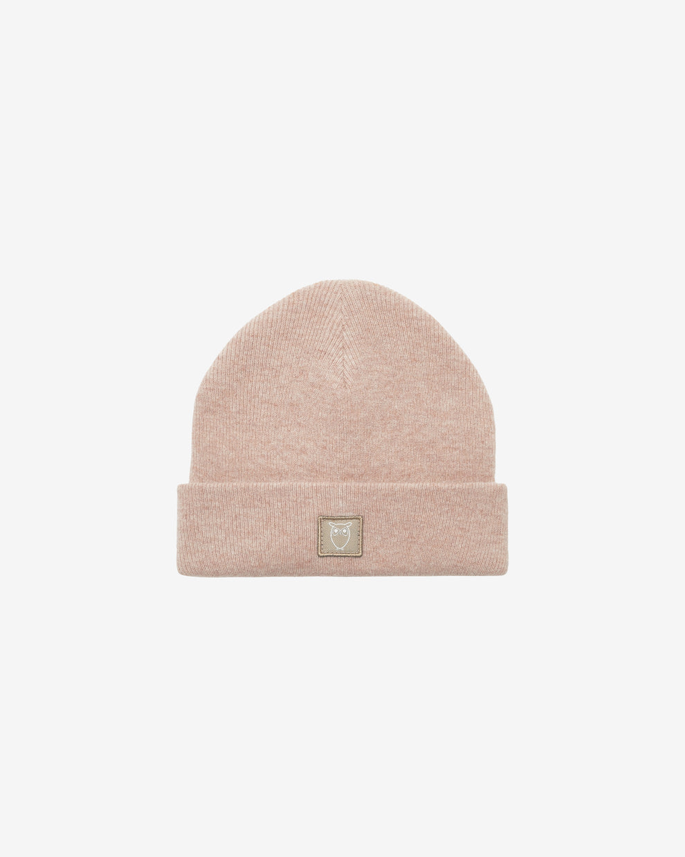 KnowledgeCotton Apparel - UNI Double layer wool beanie Hats 1074 Nature Melange