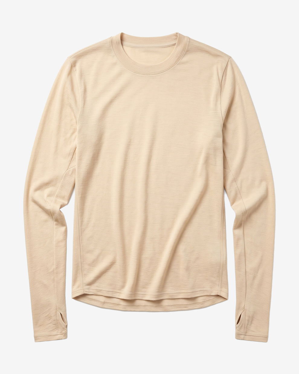 KnowledgeCotton Apparel - MEN Dynamic wool long sleeve t-shirt Long Sleeves 1228 Light feather gray