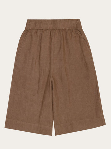 KnowledgeCotton Apparel - WMN Eve wide linen culotte shorts Shorts 1019 Tuffet