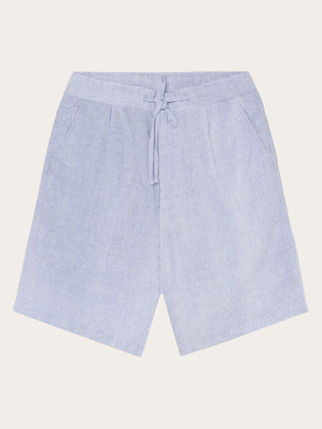 KnowledgeCotton Apparel - MEN FIG loose corduroy shorts Shorts 1226 Vintage Indigo