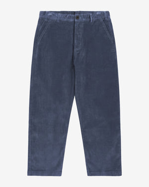 KnowledgeCotton Apparel - MEN FLINT wide corduroy chino pants Pants 1226 Vintage Indigo