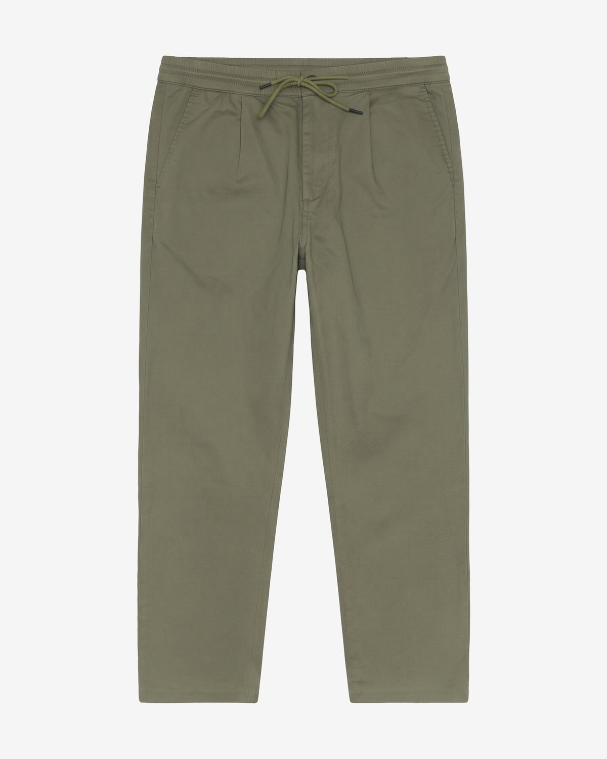 KnowledgeCotton Apparel - MEN Fig comfort canvas pants Pants 1068 Burned Olive