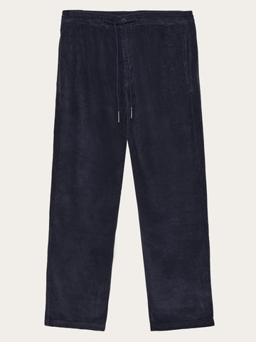 KnowledgeCotton Apparel - MEN Fig comfort corduroy pants Pants 1412 Night Sky