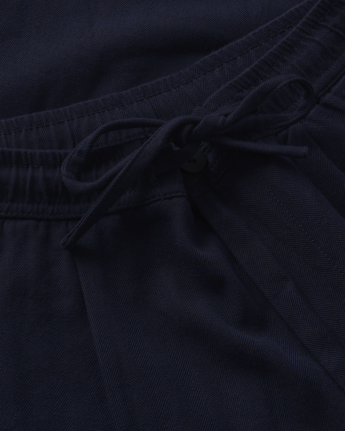 KnowledgeCotton Apparel - MEN Fig comfort herringbone pants Pants 1412 Night Sky
