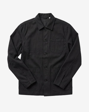 KnowledgeCotton Apparel - MEN Flannel overshirt Overshirts 1412 Night Sky