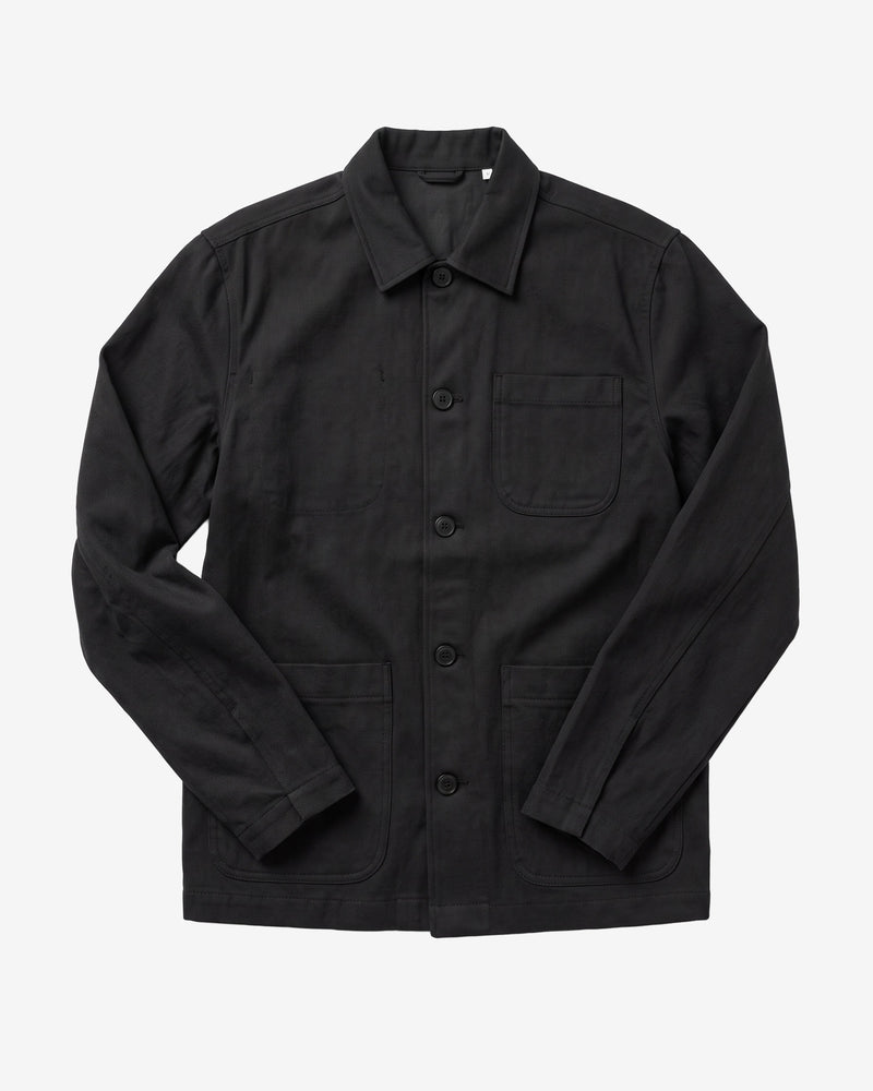 KnowledgeCotton Apparel - MEN Flannel overshirt Overshirts 1412 Night Sky