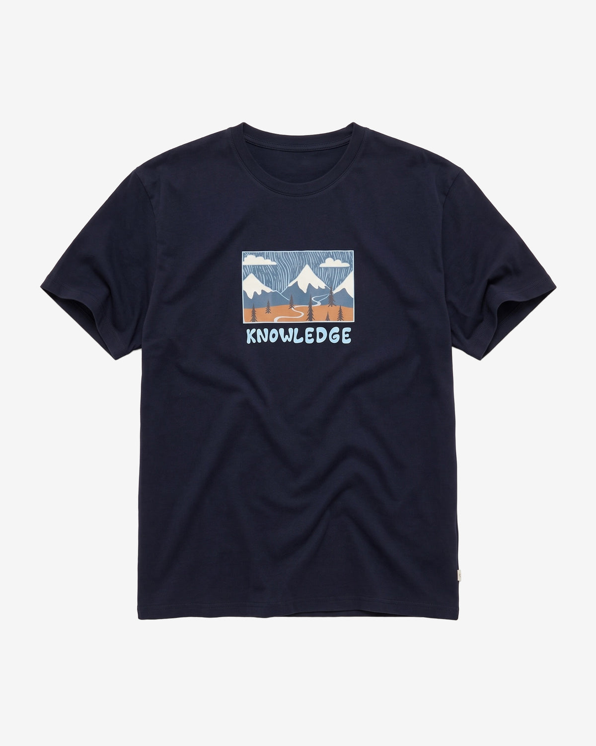 KnowledgeCotton Apparel - MEN Front print t-shirt T-shirts 1412 Night Sky