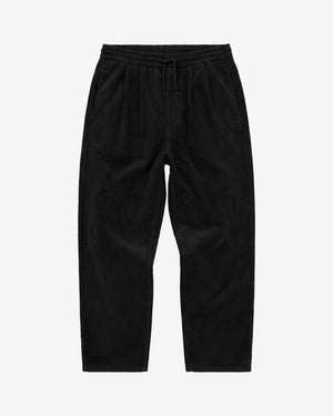 KnowledgeCotton Apparel - WMN Hazy relaxed corduroy pants Pants 1300 Black Jet
