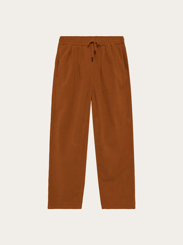 KnowledgeCotton Apparel - WMN Hazy relaxed corduroy pants Pants 1499 Lion