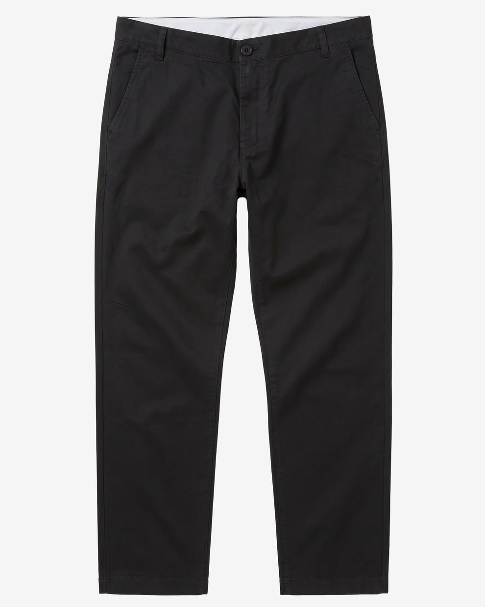 KnowledgeCotton Apparel - MEN LUCA slim twill chino pants Pants 1300 Black Jet