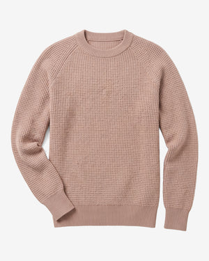 KnowledgeCotton Apparel - MEN Lambswool crew neck sweater Knits 1336 Kelp melange