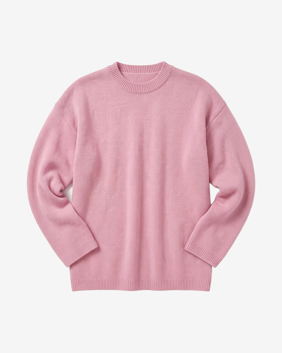 KnowledgeCotton Apparel - WMN Lambswool crew neck sweater Knits 1503 Orchid Haze