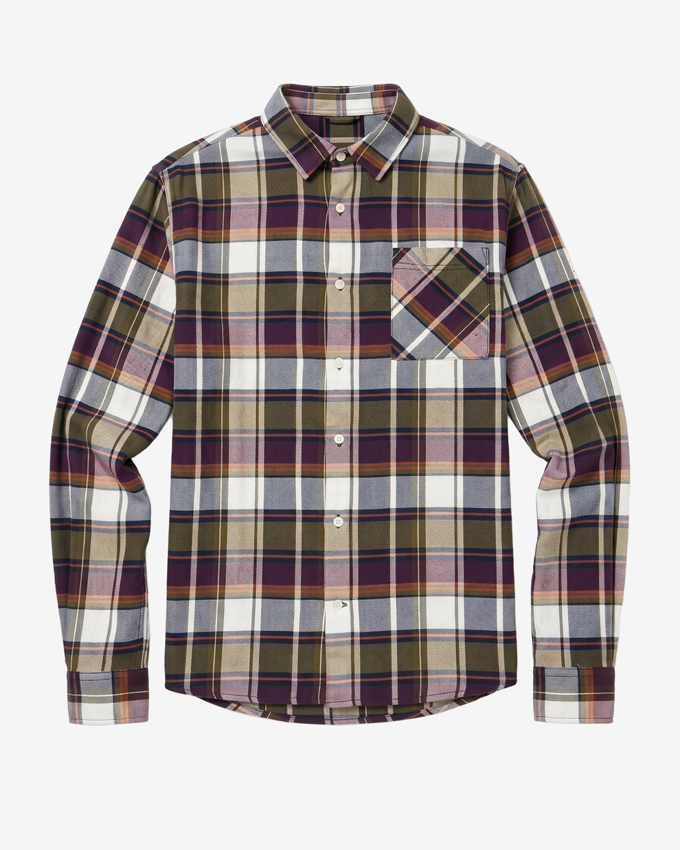 KnowledgeCotton Apparel - MEN Light flannel checkered costum fit shirt Shirts 7021 blue check