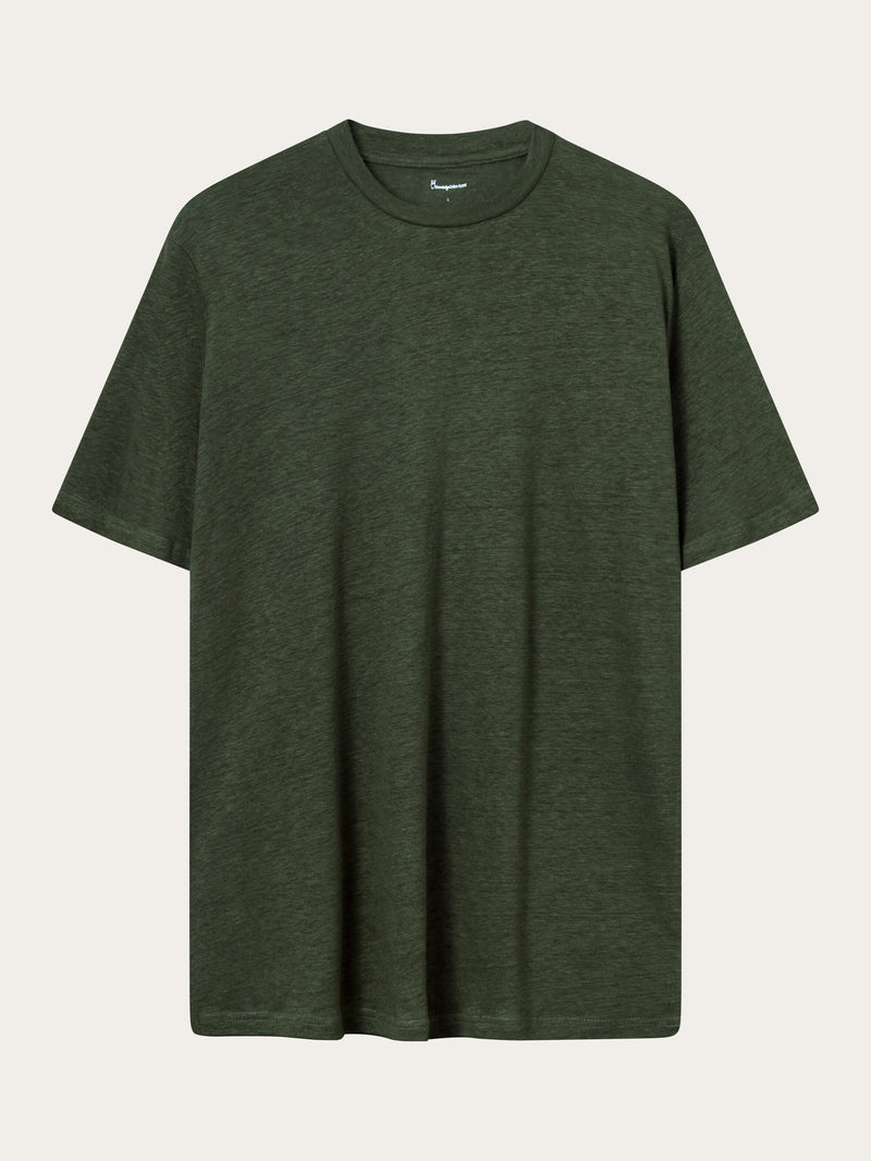 KnowledgeCotton Apparel - MEN Linen t-shirt T-shirts 1090 Forrest Night