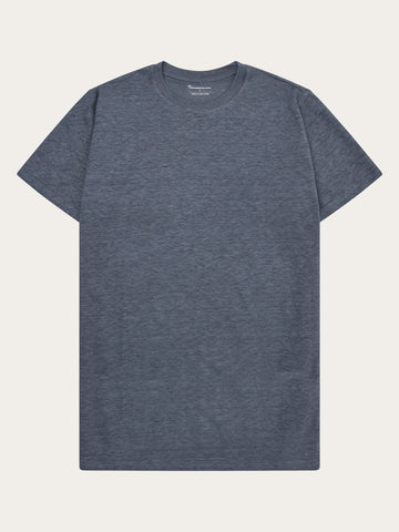KnowledgeCotton Apparel - MEN Linen t-shirt T-shirts 1226 Vintage Indigo
