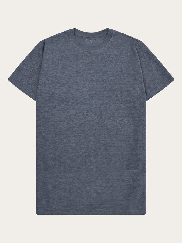 KnowledgeCotton Apparel - MEN Linen t-shirt T-shirts 1226 Vintage Indigo