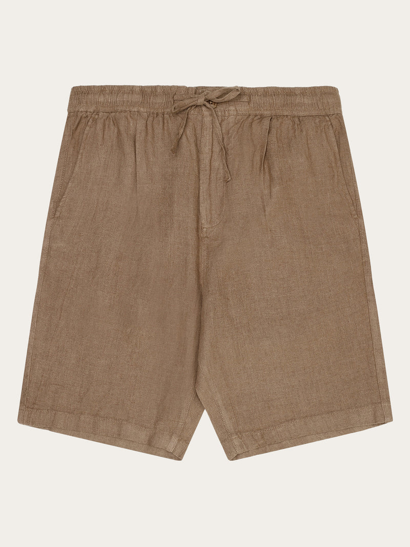 KnowledgeCotton Apparel - MEN Loose Linen shorts Shorts 1019 Tuffet