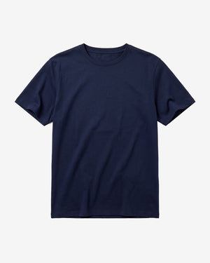 KnowledgeCotton Apparel - MEN Mercerized t-shirt T-shirts 1412 Night Sky