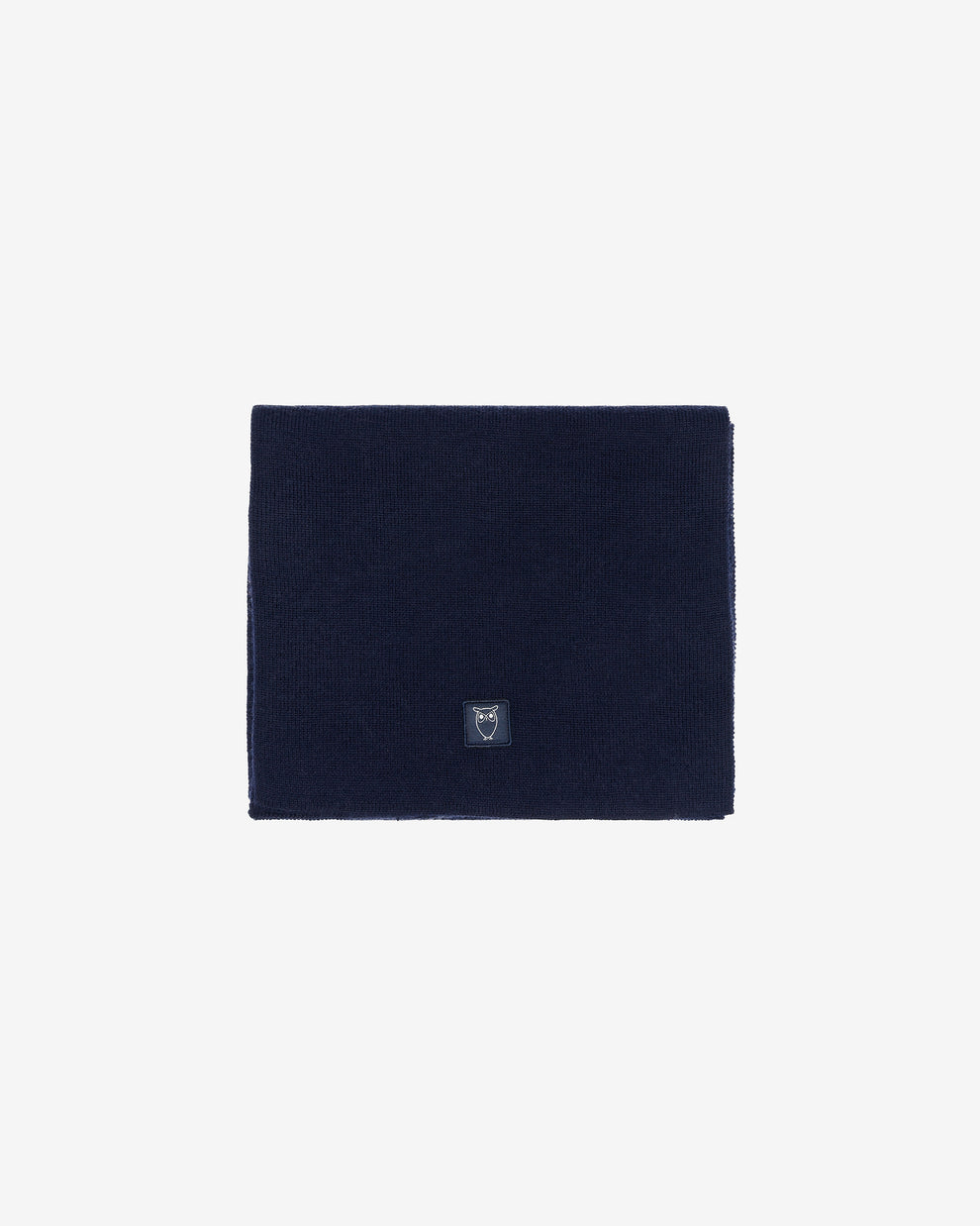 KnowledgeCotton Apparel - UNI Merino badge scarf Scarfs 1001 Total Eclipse