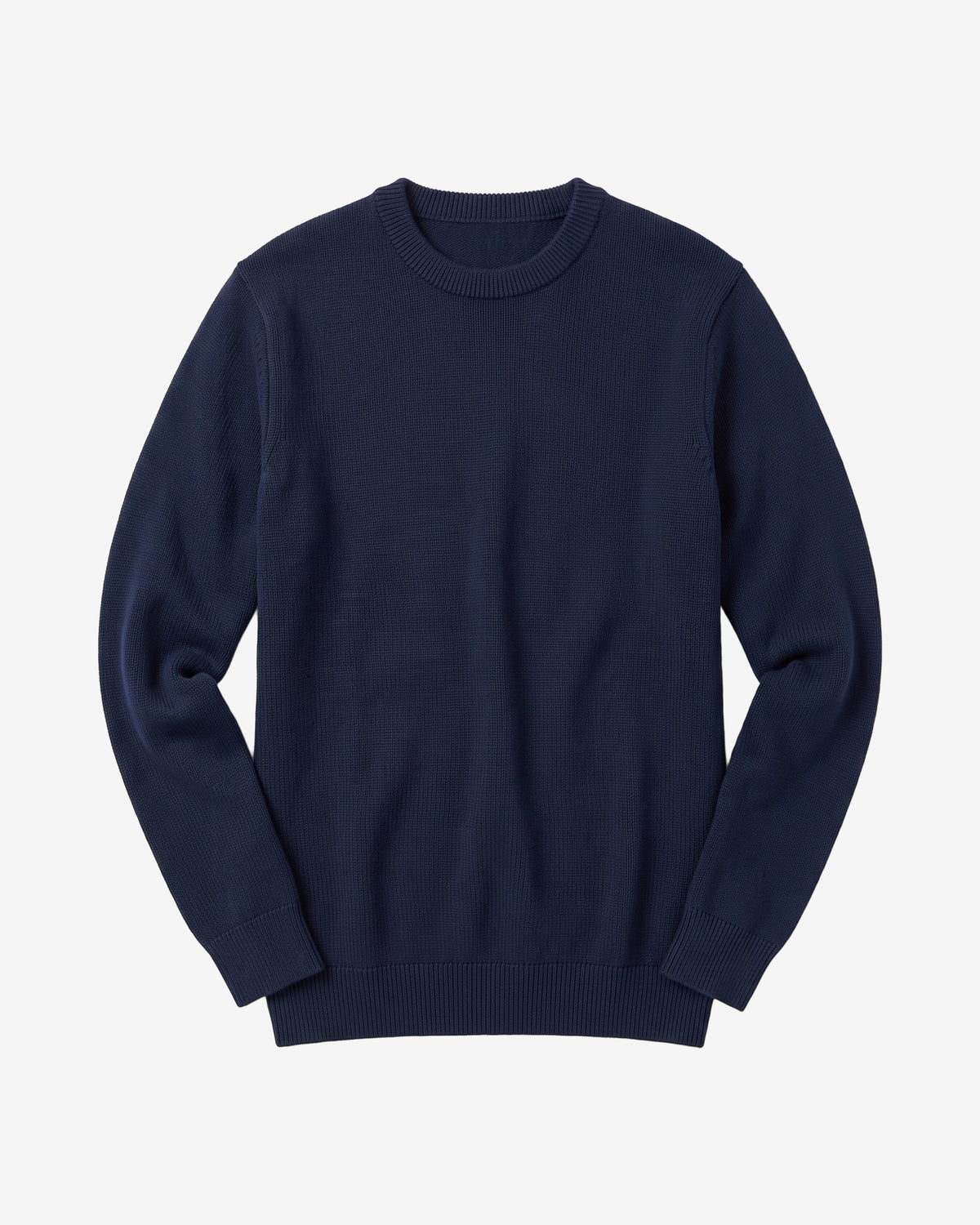KnowledgeCotton Apparel - MEN Merino crew neck sweater Knits 1001 Total Eclipse