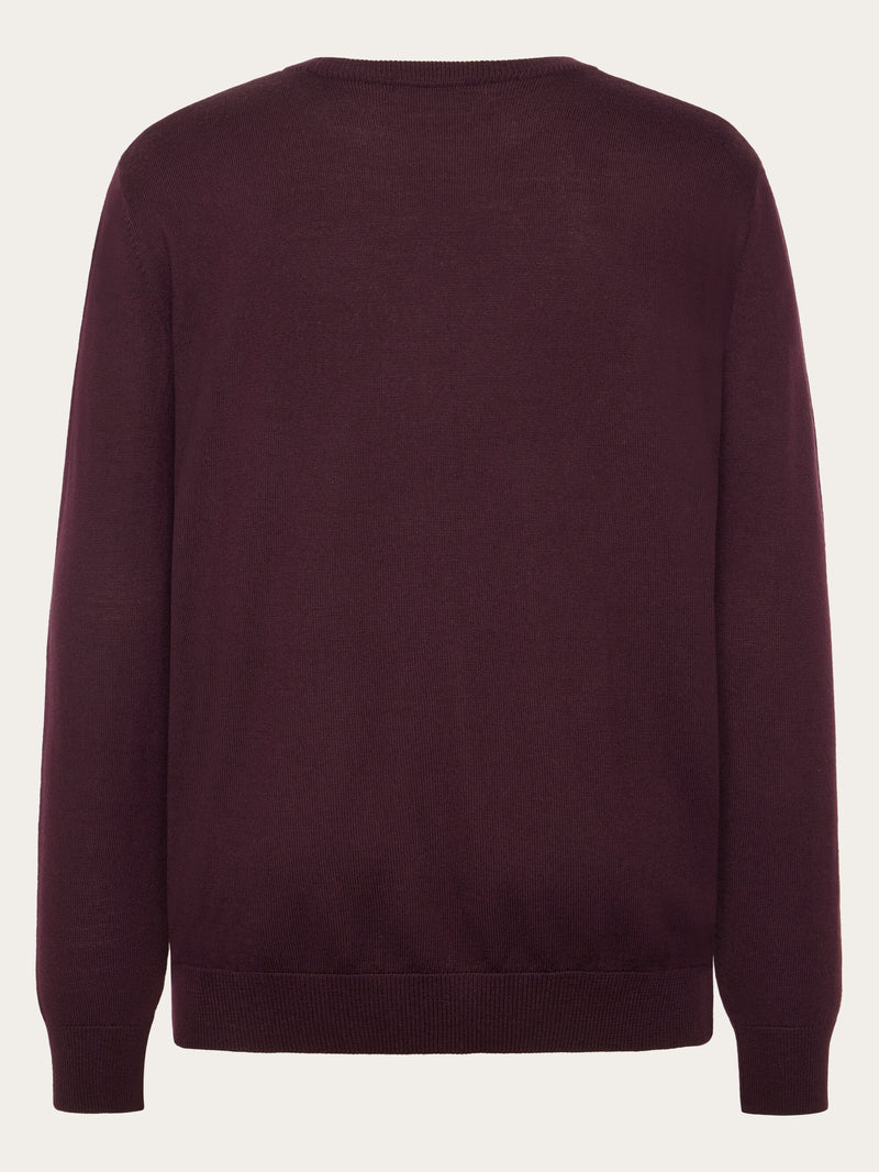 KnowledgeCotton Apparel - MEN Merino crew neck sweater Knits 1281 Fig