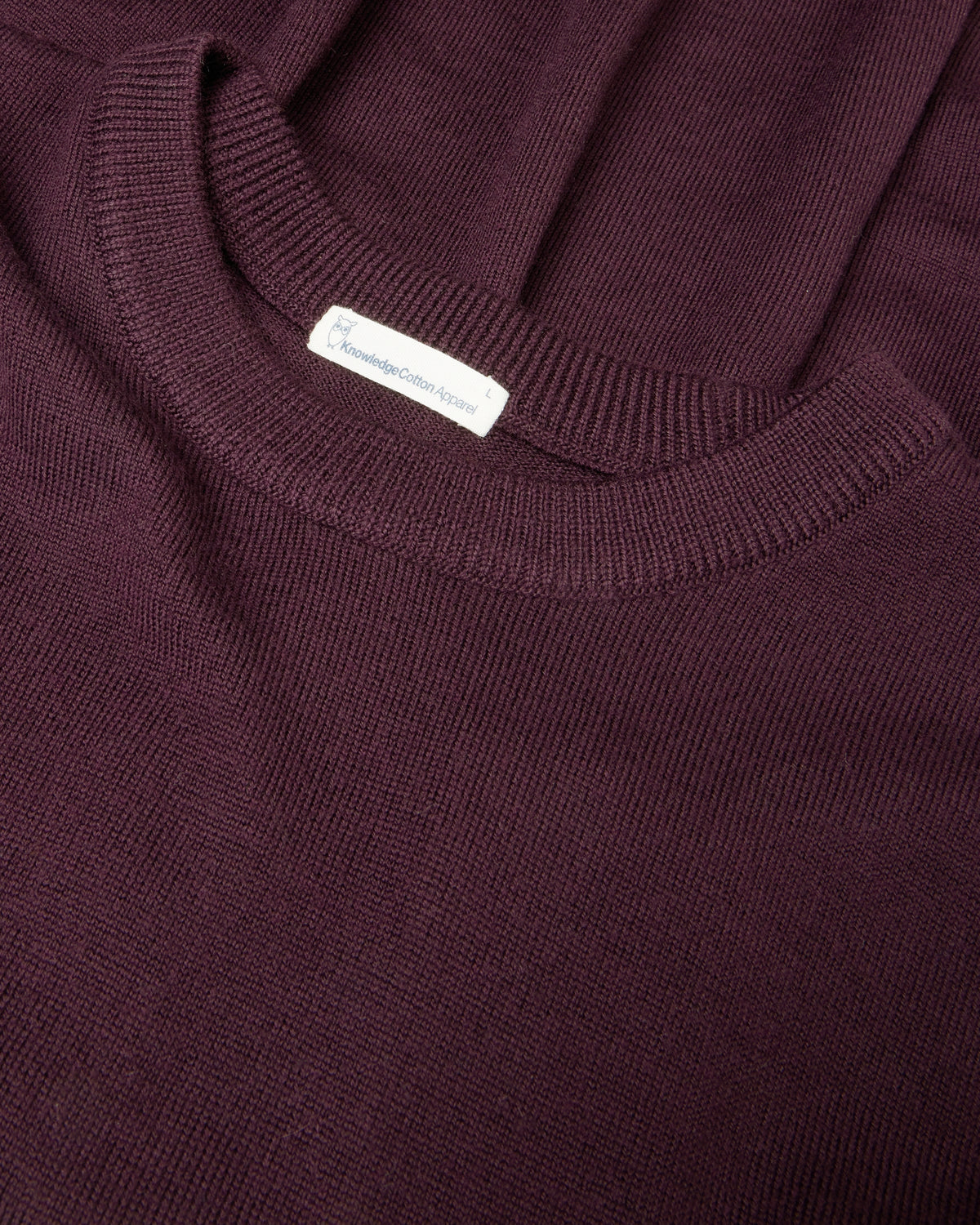 KnowledgeCotton Apparel - MEN Merino crew neck sweater Knits 1281 Fig