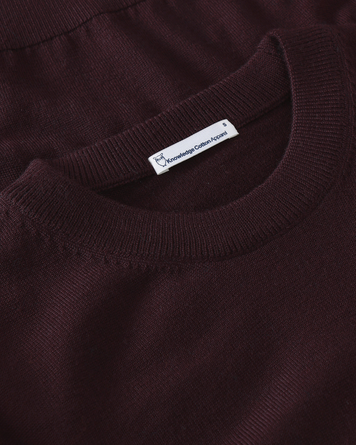 KnowledgeCotton Apparel - WMN Merino crew neck sweater Knits 1281 Fig