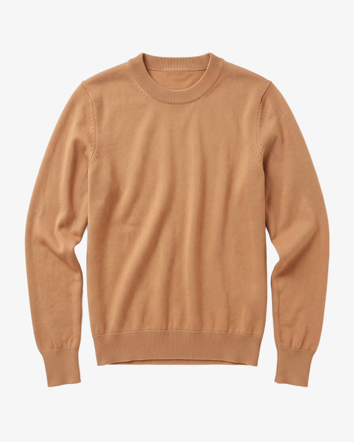 KnowledgeCotton Apparel - WMN Merino crew neck sweater Knits 1499 Lion