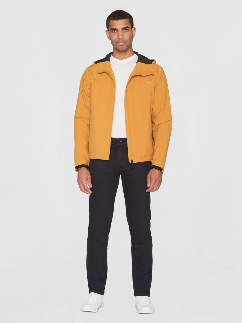 KnowledgeCotton Apparel - MEN NORDENVIND™ Light shell jacket - GRS/Vegan Jackets 1447 Golden yellow