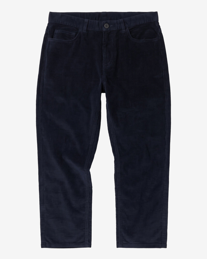 KnowledgeCotton Apparel - MEN Organic Cotton Chuck 5-pocket Corduroy Pants GOTS Pants 1412 Night Sky