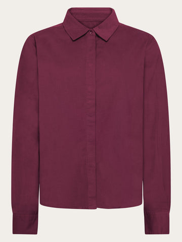 KnowledgeCotton Apparel - WMN Organic Cotton Corduroy Shirt GOTS Shirts 1281 Fig