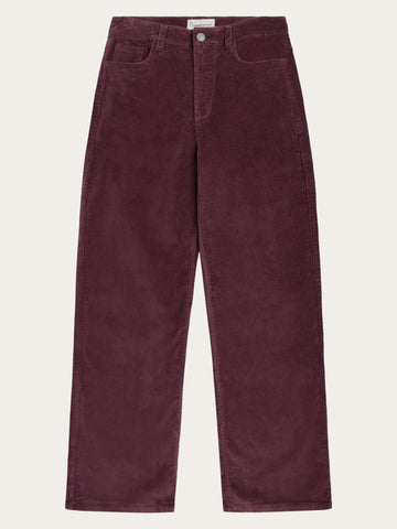 KnowledgeCotton Apparel - WMN Organic Cotton Gale Corduroy Pants GOTS Pants 1281 Fig