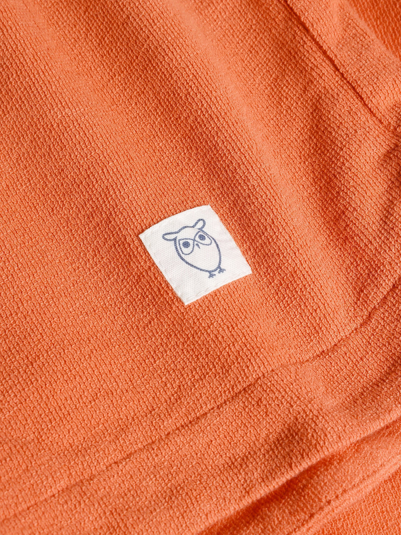 KnowledgeCotton Apparel - WMN POSEY elastic waist bouclé shorts - GOTS/Vegan Shorts 1481 Langoustino