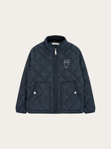 KnowledgeCotton Apparel - YOUNG REED quilted jacket Jackets 1001 Total Eclipse