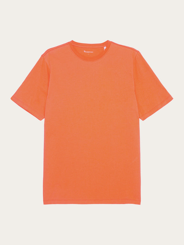 KnowledgeCotton Apparel - MEN Regular fit Basic tee T-shirts 1481 Langoustino