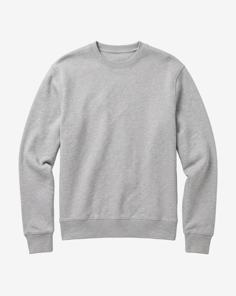 KnowledgeCotton Apparel - MEN Relaxed crew neck Sweats 1012 Grey Melange