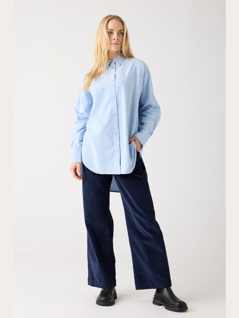 KnowledgeCotton Apparel - WMN Relaxed flannel shirt Shirts 1463 Glacier Lake