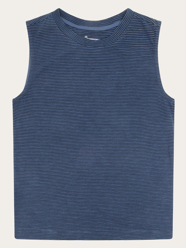 KnowledgeCotton Apparel - WMN Slub tanktop - GOTS/Vegan T-shirts 8036 Navy