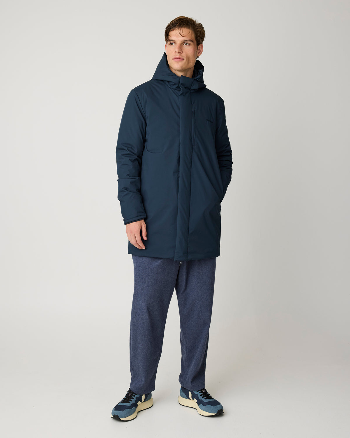 KnowledgeCotton Apparel - MEN Soft shell parka Jackets 1001 Total Eclipse