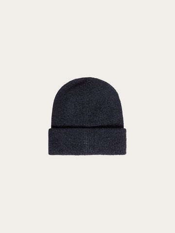 KnowledgeCotton Apparel - UNI Soufflé yarn beanie Hats 1412 Night Sky