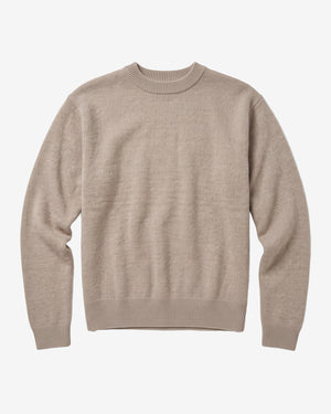 KnowledgeCotton Apparel - MEN Soufflé yarn sweater Knits 1228 Light feather gray