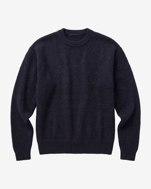 KnowledgeCotton Apparel - MEN Soufflé yarn sweater Knits 1412 Night Sky