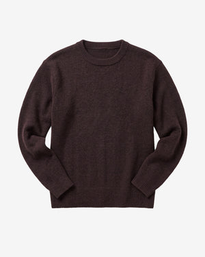 KnowledgeCotton Apparel - MEN Soufflé yarn sweater Knits 1487 Chocolate Torte