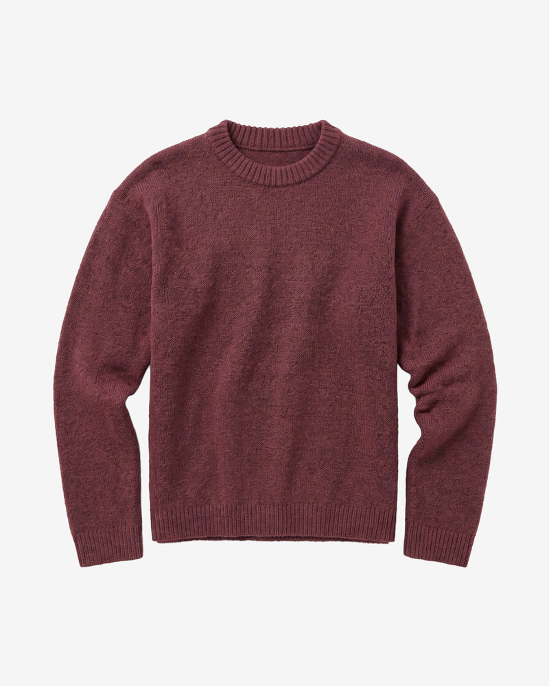 KnowledgeCotton Apparel - WMN Soufflé yarn sweater Knits 1500 Burgundy