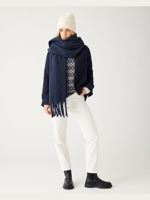 KnowledgeCotton Apparel - WMN Stella slim twill pants Pants 1387 Egret