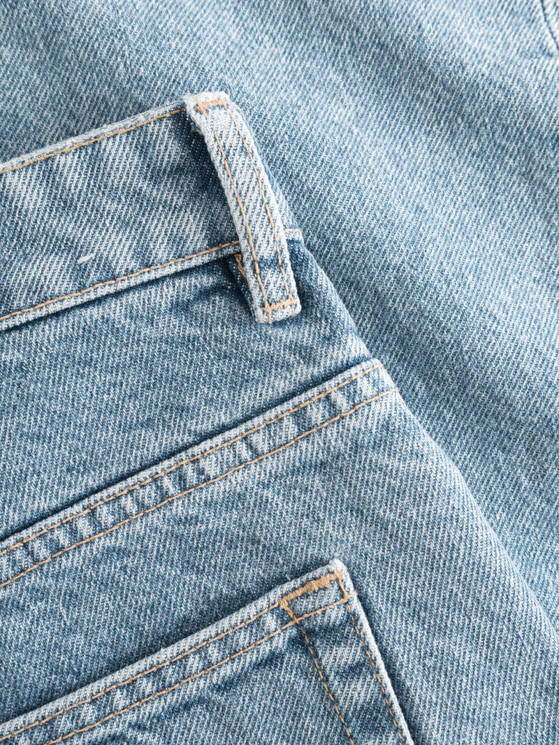 KnowledgeCotton Apparel - MEN TIM tapered denim jeans bleached stonewash REBORN™ Denim jeans 3050 Bleached Stonewash