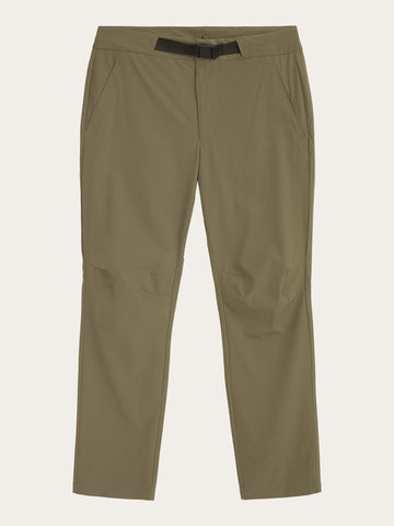 KnowledgeCotton Apparel - MEN TIM tapered elastic waist string pants - GRS/Vegan Pants 1068 Burned Olive